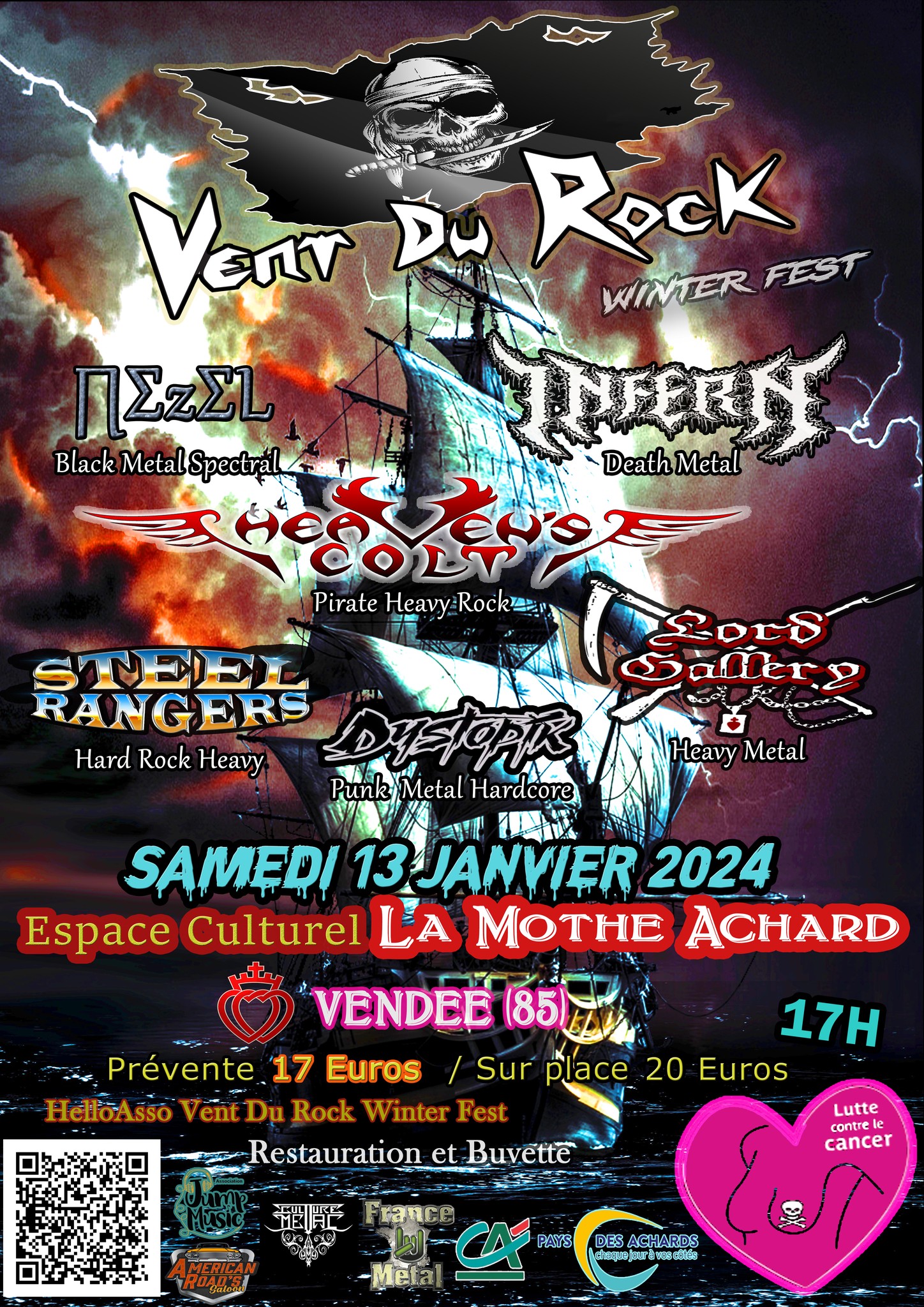 Affiche Vent du Rock 2024